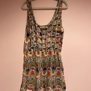 Millau Open back cut out tie-dye mini dress